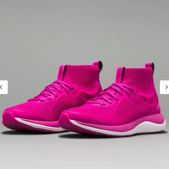 Lululemon Pink Chargefeel Mid Women's Workout Shoe SOLD OUT - Picture 6 of 7
